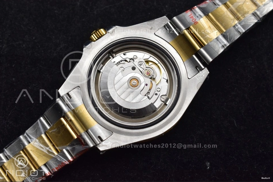 on Unisex Dial Black A2824 V Best GMF Edition Two Tone SS Sea-Dweller Bracelet 1061 YG 126603 YG SS 0729